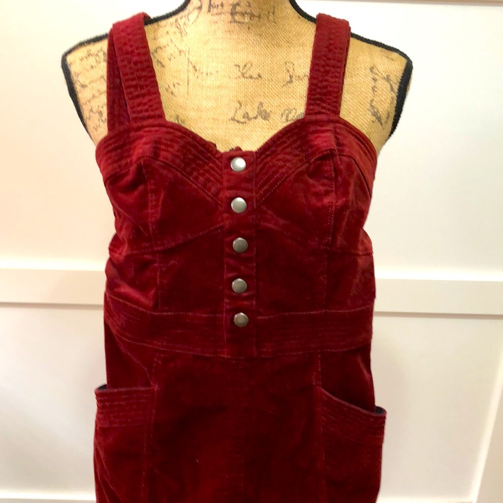 Express Corduroy or  Ribbed Mini Dress 👗 - Picture 2 of 5